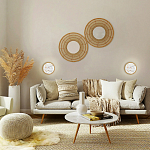 Бра в форме диска с перламутровыми прямоугольниками из морской ракушки Touch of Marine Charm варинант исполнения - 4 | Loft Concept в Воронеже