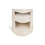 Керамический столик с деревянной столешницей "Пешка" варинант исполнения - 4 | Loft Concept в Воронеже