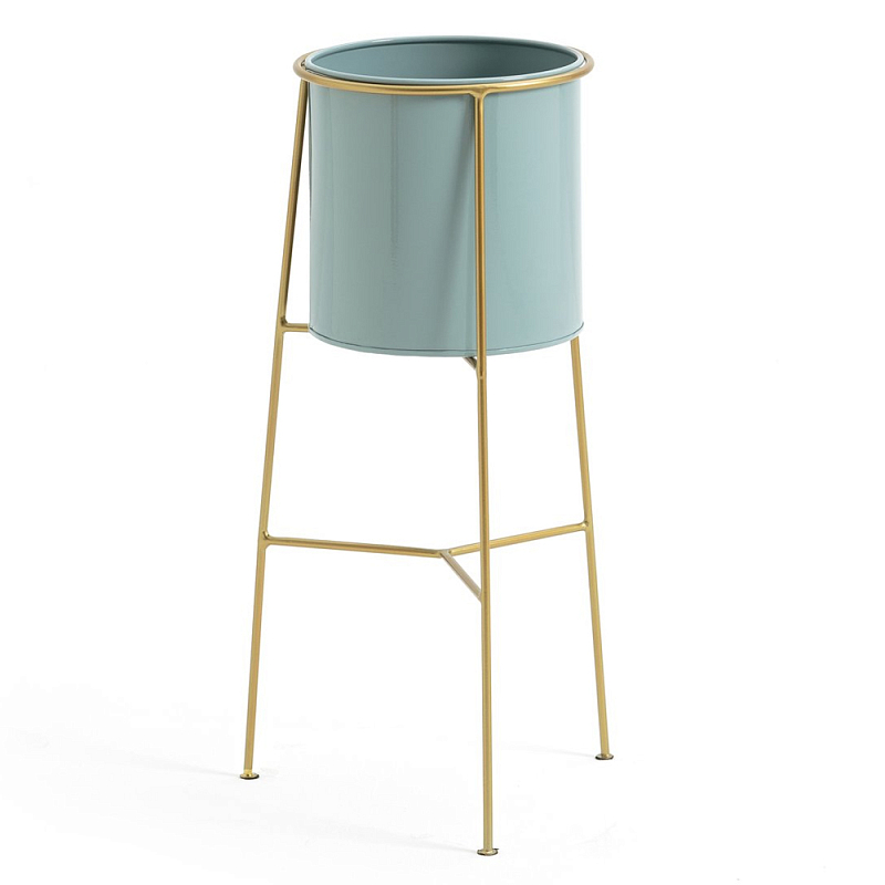 Кашпо из металла и латуни Elegance Elevated Planters Бирюзовый Латунь Кашпо из металла и латуни Elegance Elevated Planters Бирюзовый Латунь в Воронеже | Loft Concept