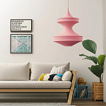 Подвесной вязаный розовый светильник «Моника» варинант исполнения - 4 | Loft Concept в Воронеже