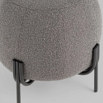 Пуф в ткани букле темно-серого цвета Pikelet варинант исполнения - 4 | Loft Concept в Воронеже