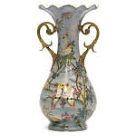 Ваза фарфоровая с попугаями Gaya варинант исполнения - 2 | Loft Concept в Воронеже