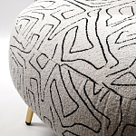 Кресло мягкое с принтом на золотистых ножках Onlooker варинант исполнения - 3 | Loft Concept в Воронеже