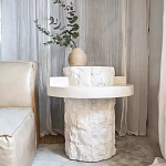 Дизайнерский журнальный стол цилиндрической формы фактурный Mylepen варинант исполнения - 2 | Loft Concept в Воронеже